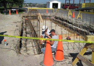 SKS Engineers project: Decatur, IL Armory - loading ramp structural foundation design engineering