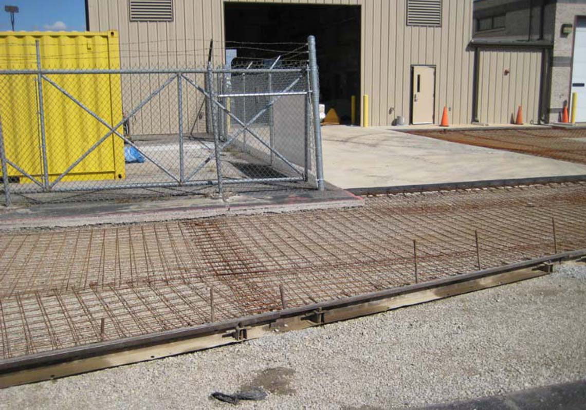 SKS Engineers project: Decatur, IL Armory - pavement replacement structural foundation design engineering
