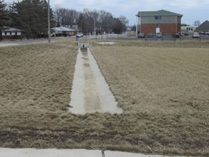 LE Engineering Fox Farms Storage Units drainage ditch